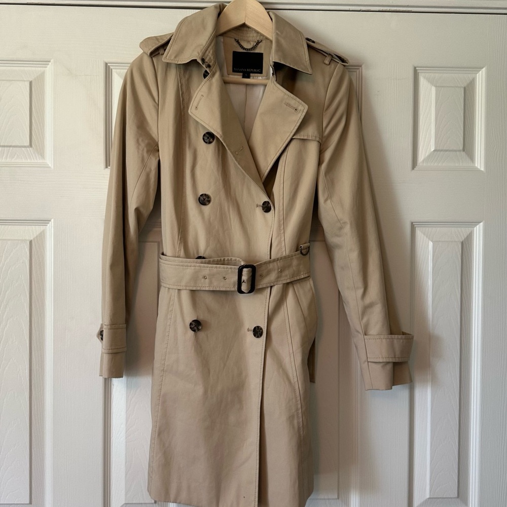 Banana Republic Tan Trench Coat